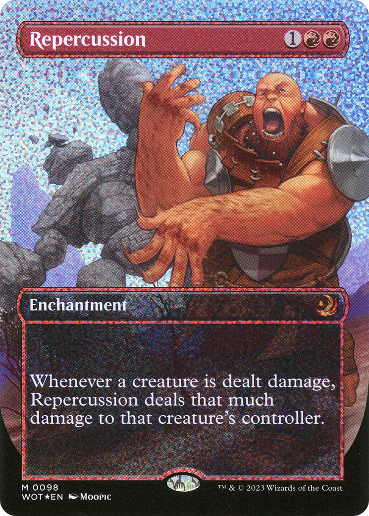 Repercussion (Anime Borderless) (Confetti Foil) [Wilds of Eldraine: Enchanting Tales]-1