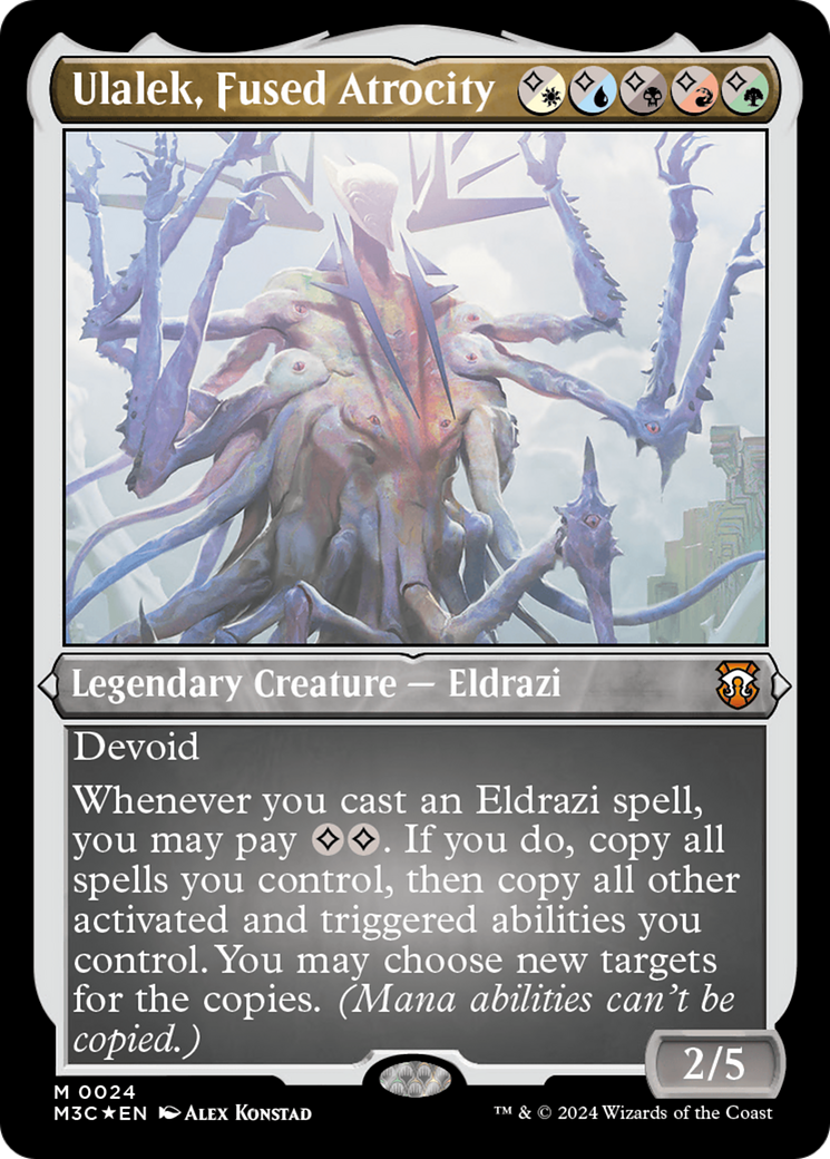 Ulalek, Fused Atrocity (Foil Etched) [Modern Horizons 3 Commander]-1