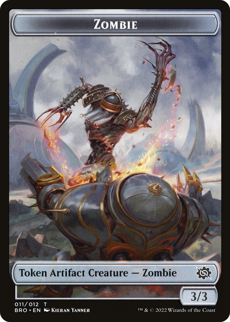 Zombie (TBRO-011) - The Brothers' War Tokens Foil-1