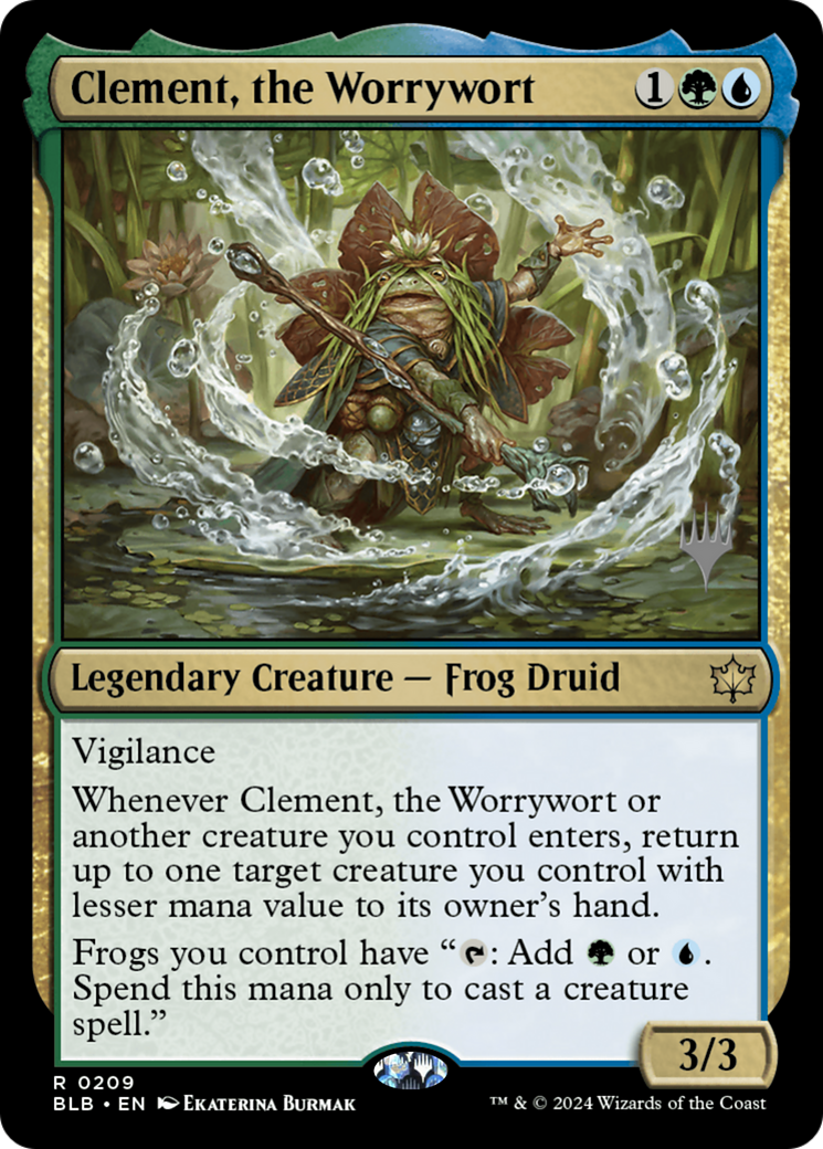 Clement, the Worrywort (Promo Pack) [Bloomburrow Promos]-1