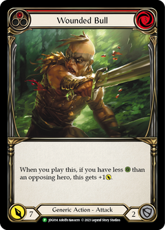 Wounded Bull (Red) [JDG014] (Promo)  Cold Foil-1