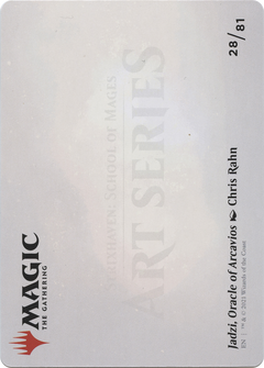 Jadzi, Oracle of Arcavios // Jadzi, Oracle of Arcavios (ASTX-028) - Strixhaven Art Series (Borderless) Foil-2