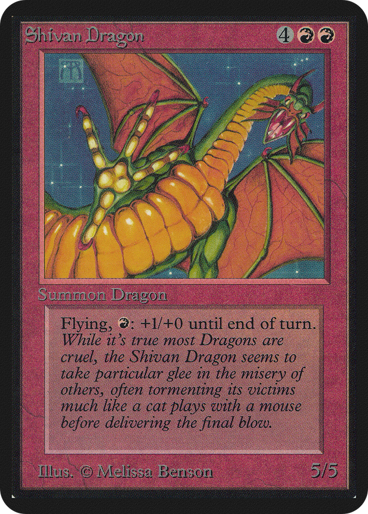 Shivan Dragon (LEA-) - Limited Edition Alpha-1