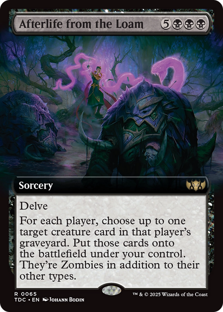 Afterlife from the Loam (Extended Art) [Tarkir: Dragonstorm Commander]-1