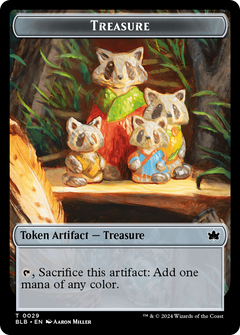 Treasure Token (BLB-029) - Bloomburrow Tokens-1