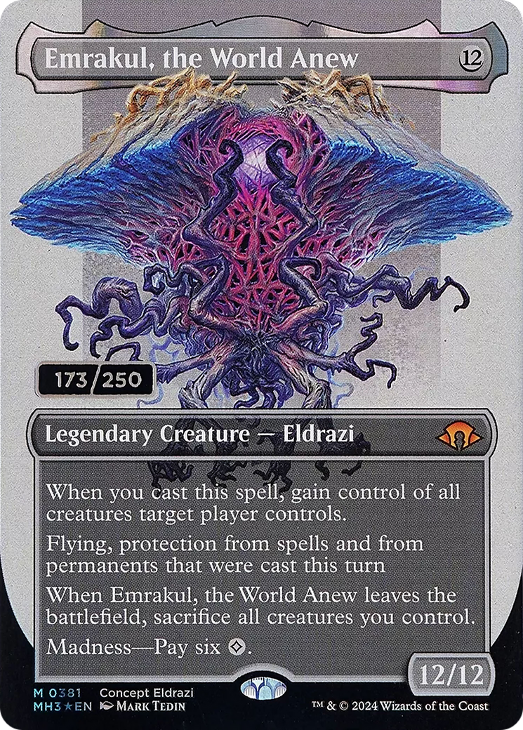 Emrakul, the World Anew (Borderless) (Serial Numbered) [Modern Horizons 3]-1
