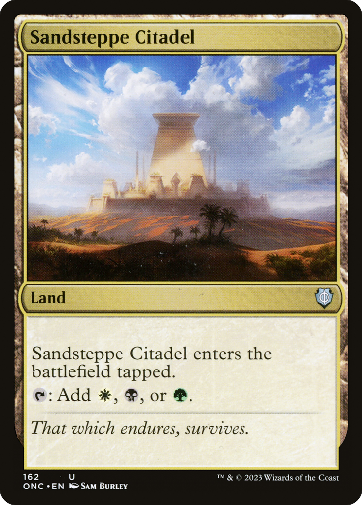 Sandsteppe Citadel [Phyrexia: All Will Be One Commander]-1