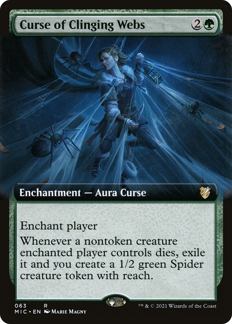 Curse of Clinging Webs (Extended Art) [Innistrad: Midnight Hunt Commander]-1