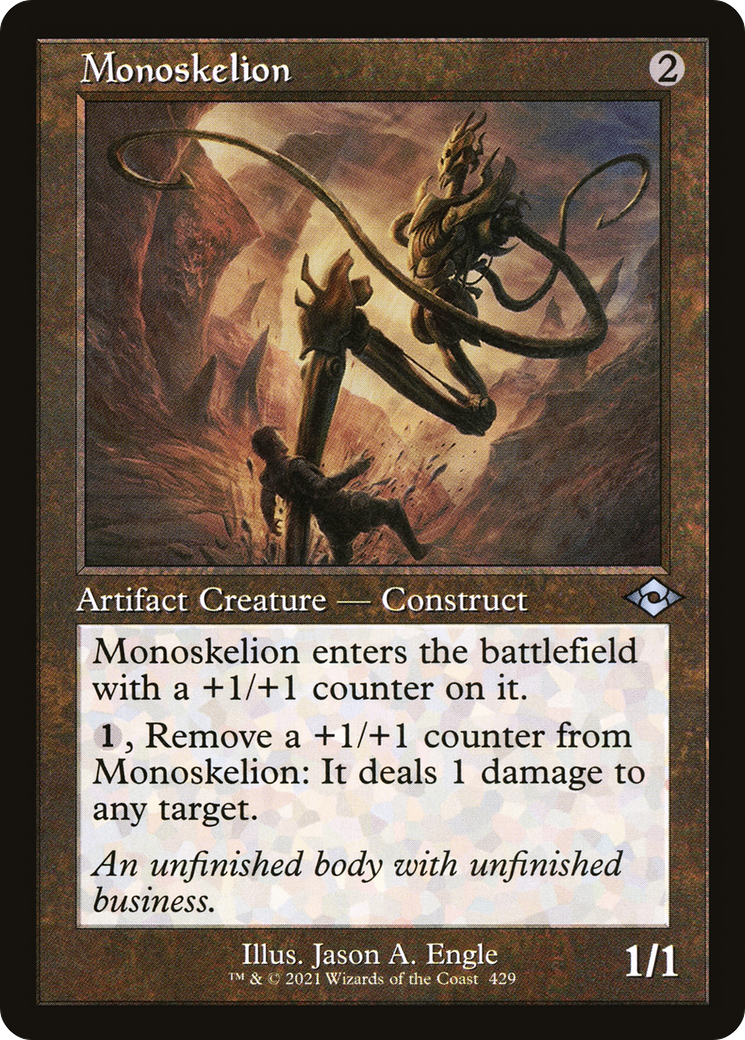 Monoskelion (Retro Frame) (MH2-429) - Modern Horizons 2 Etched Foil-1