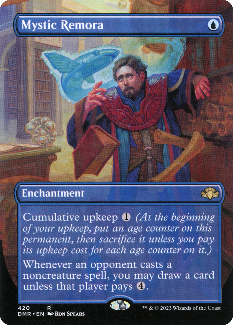 Mystic Remora (Borderless Alternate Art) [Dominaria Remastered]-1