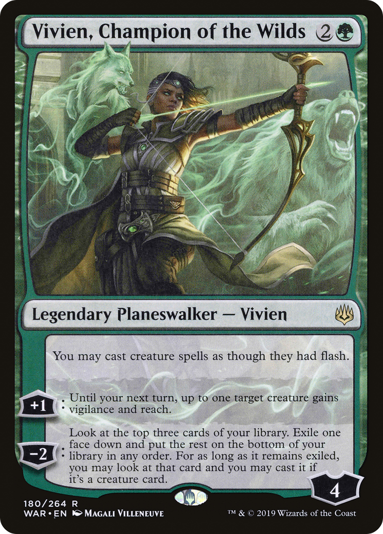 Vivien, Champion of the Wilds (WAR-180) - War of the Spark Foil-1