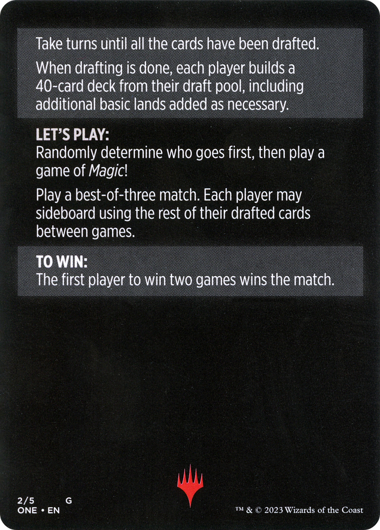 Winchester Draft // Winchester Draft (cont'd) (MONE-002) - Phyrexia: All Will Be One Minigames-2