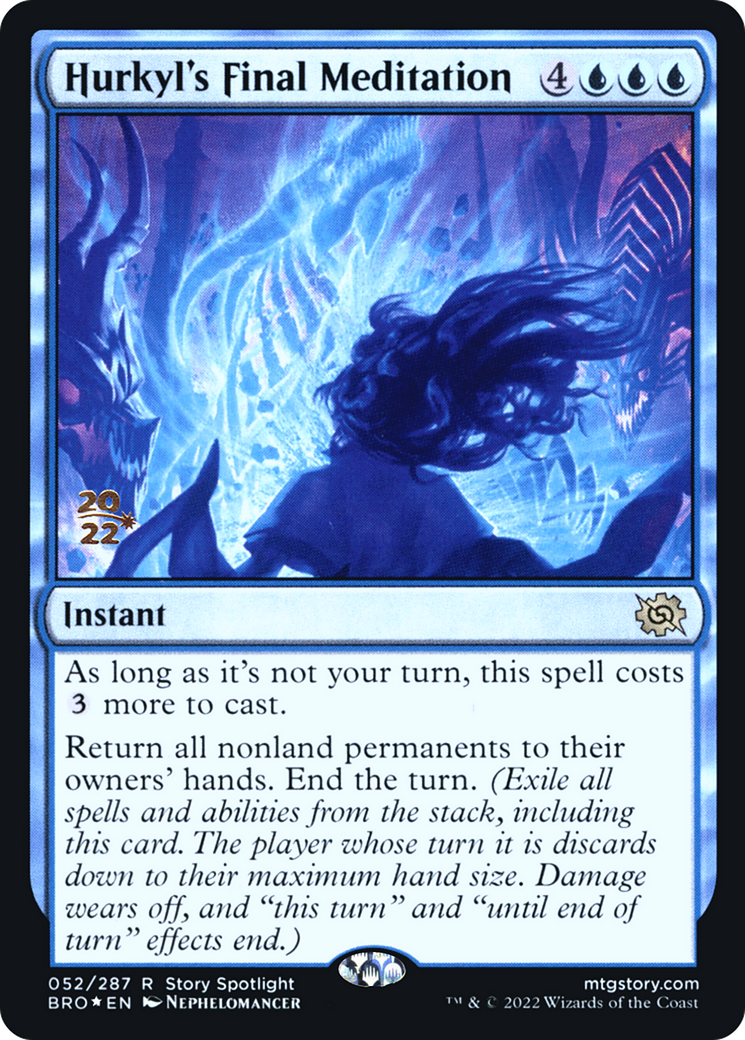 Hurkyl's Final Meditation [The Brothers' War Prerelease Promos]-1