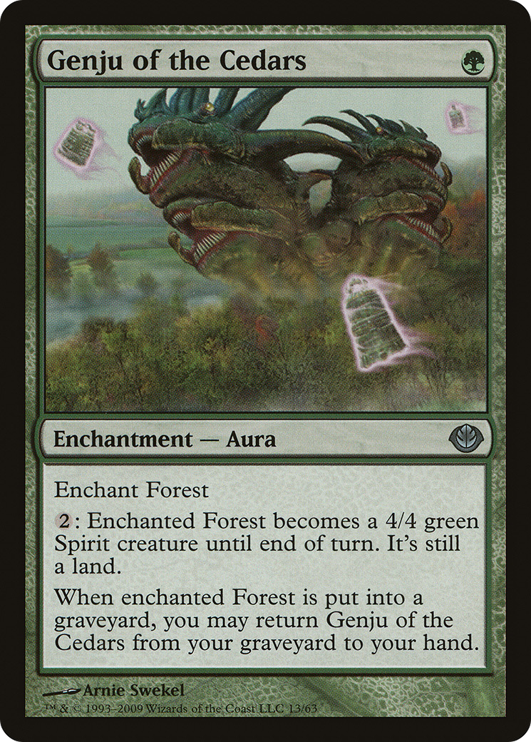 Genju of the Cedars [Duel Decks: Garruk vs. Liliana]-1