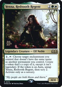 Yenna, Redtooth Regent (PRE-219) - Wilds of Eldraine Promos Foil-1