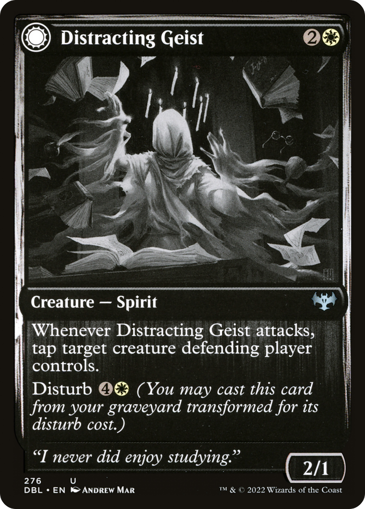 Distracting Geist // Clever Distraction [Innistrad: Double Feature]-3