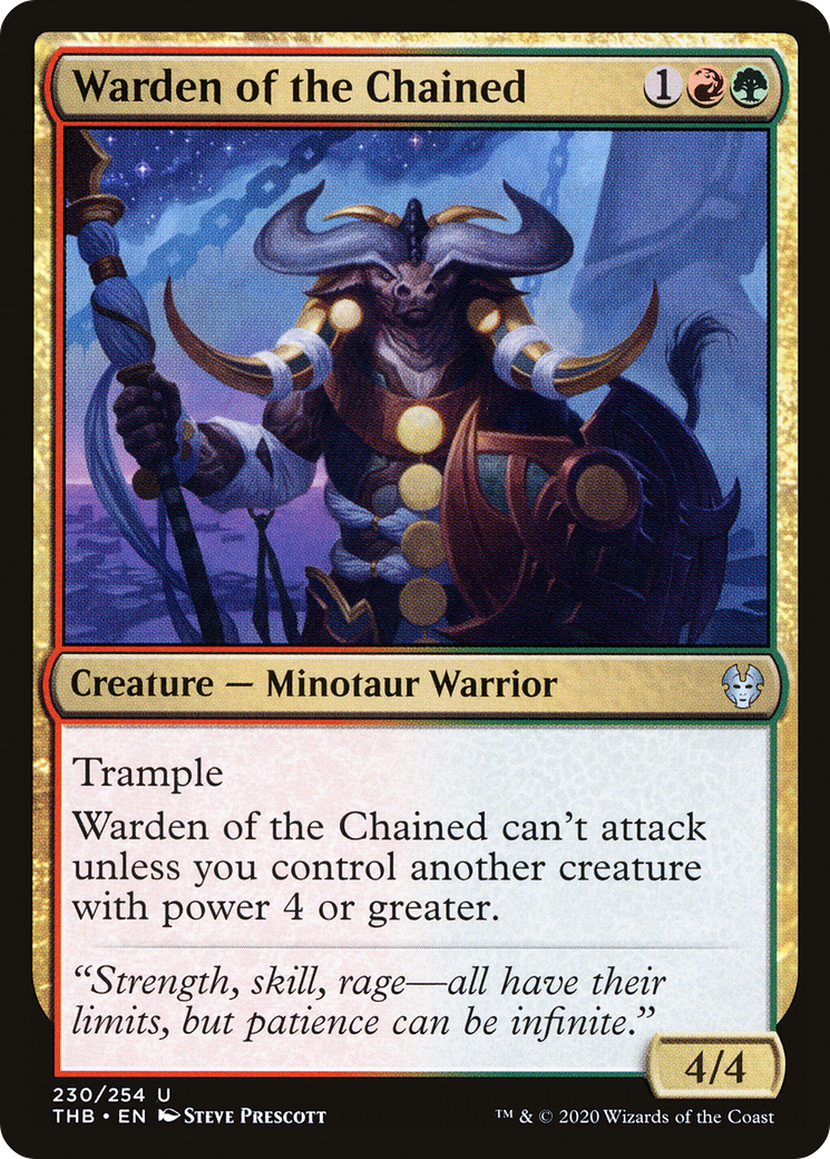 Warden of the Chained (THB-230) - Theros Beyond Death Foil-1