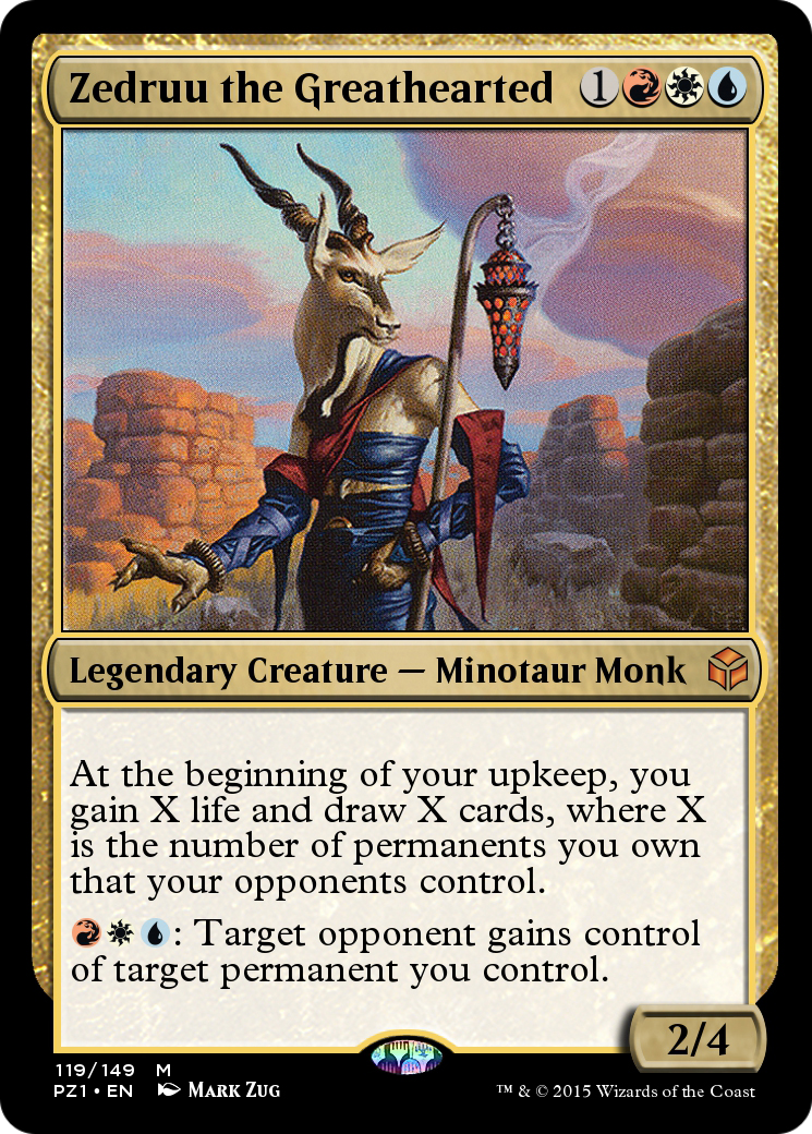 Zedruu the Greathearted (PZ1-119) - Legendary Cube Prize Pack Foil-1