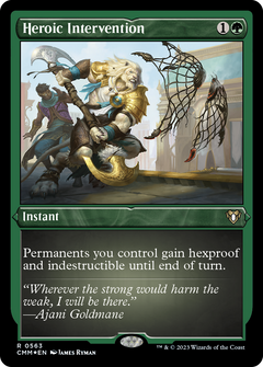 Heroic Intervention (CMM-563) - Commander Masters Etched Foil-1