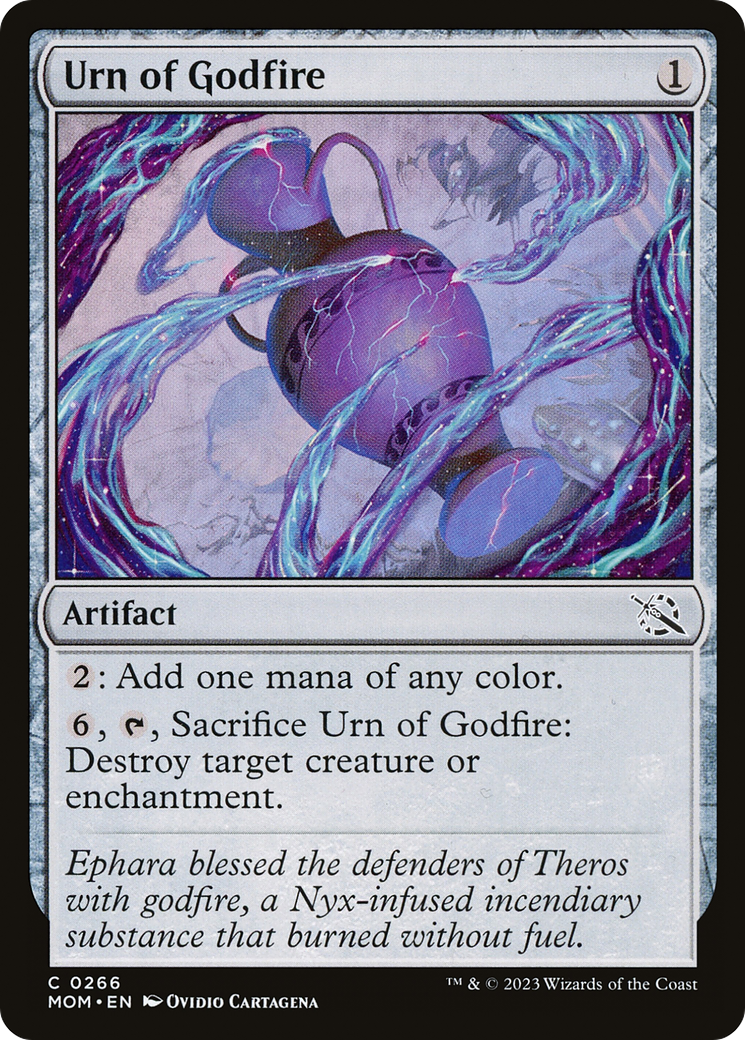 Urn of Godfire (MOM-266) - March of the Machine Foil-1