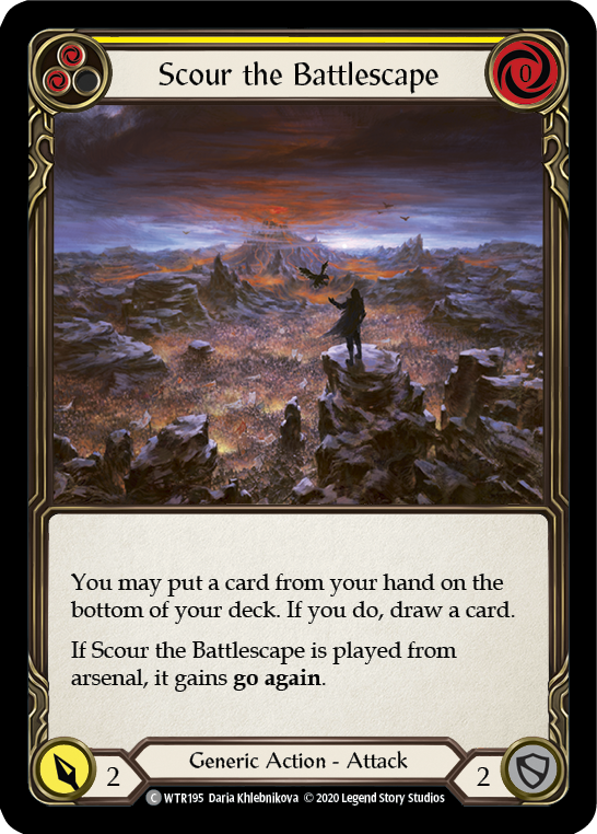 Scour the Battlescape (Yellow) [U-WTR195] (Welcome to Rathe Unlimited)  Unlimited Normal-2