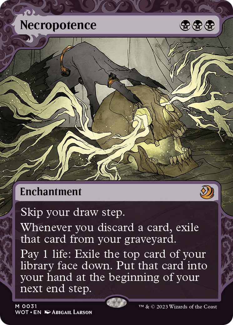Necropotence [Wilds of Eldraine: Enchanting Tales]-1