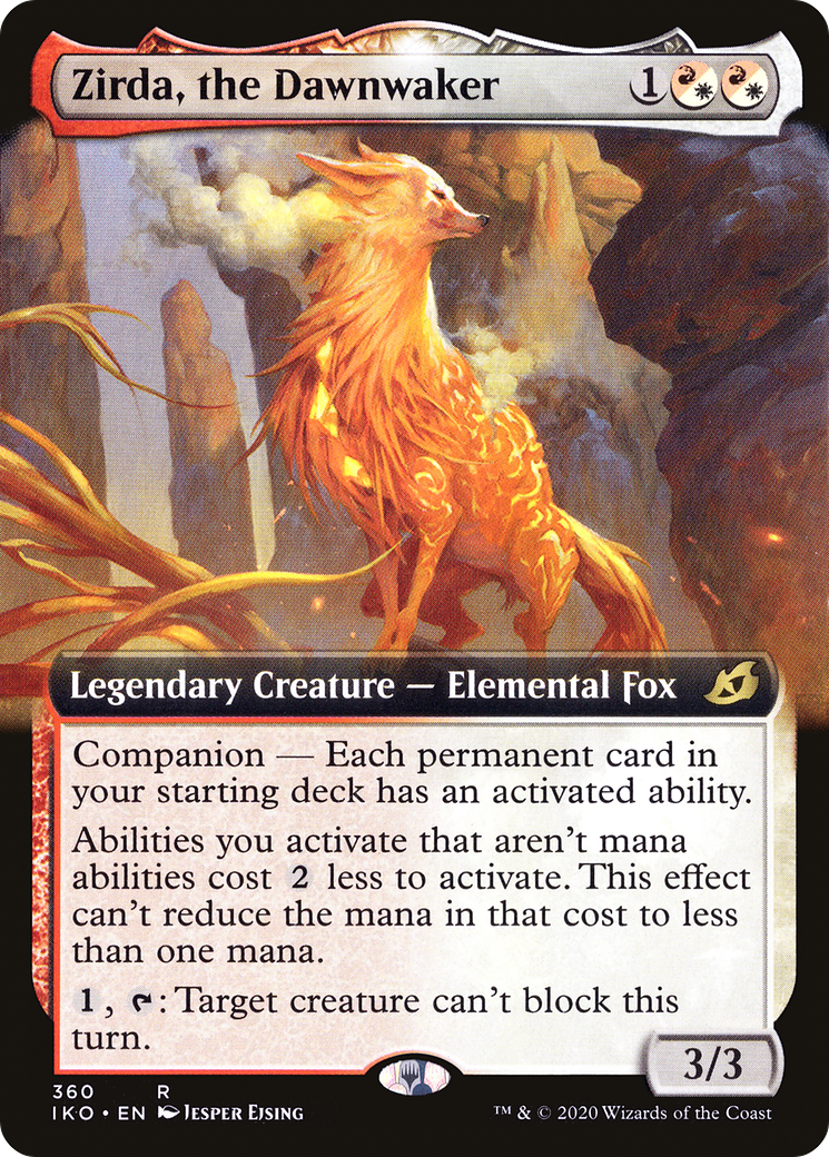 Zirda, the Dawnwaker (Extended Art) (IKO-360) - Ikoria: Lair of Behemoths: (companion, Extended Art) Foil-1
