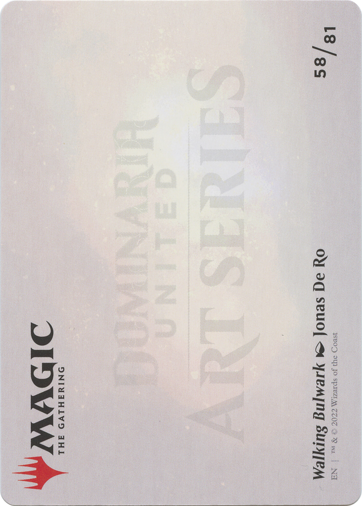 Walking Bulwark // Walking Bulwark (ADMU-058) - Dominaria United Art Series (Borderless)-2