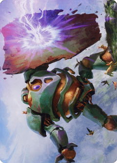 Walking Bulwark // Walking Bulwark (ADMU-058) - Dominaria United Art Series (Borderless)-1