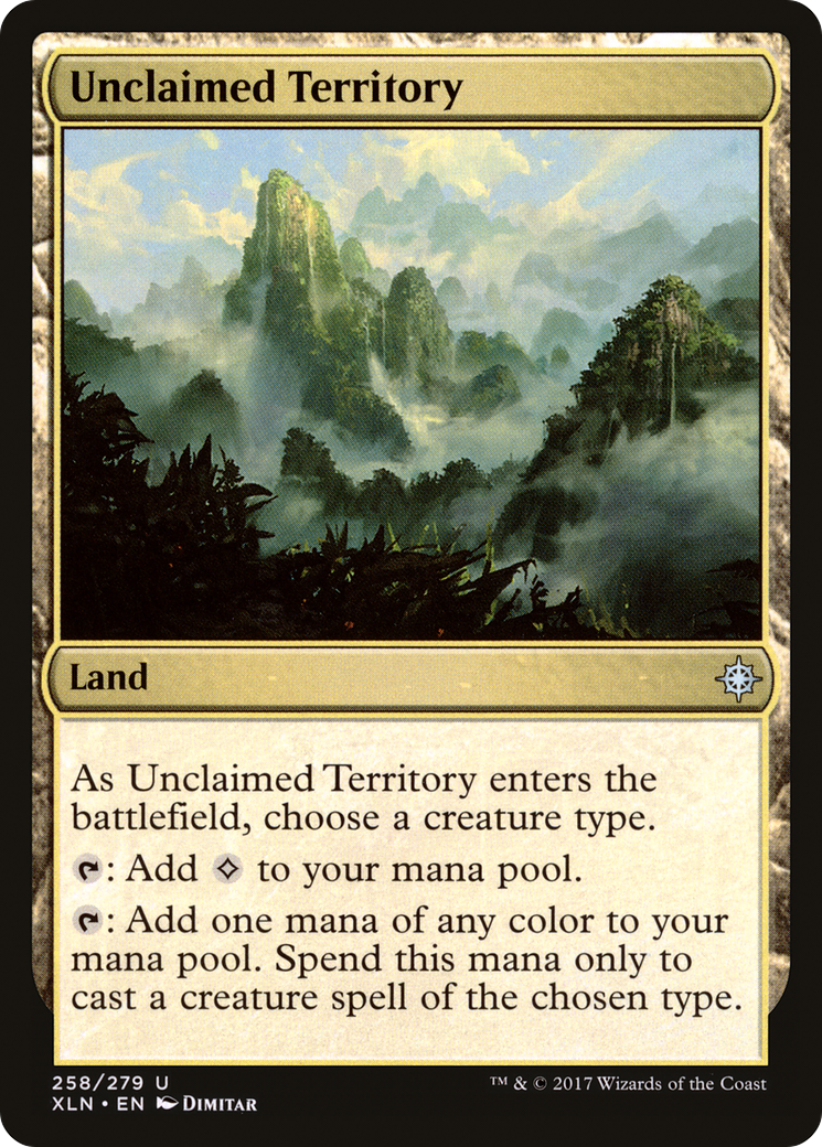 Unclaimed Territory (XLN-258) - Ixalan Foil-1