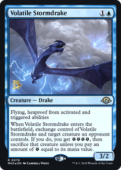 Volatile Stormdrake (PRE-079) - Modern Horizons 3 Promos Foil-1