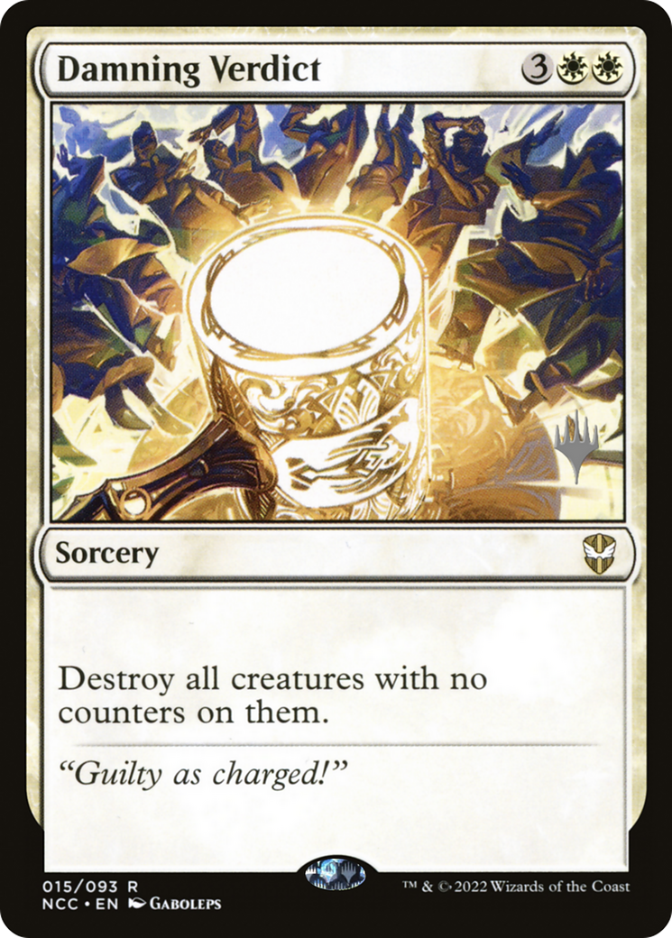 Damning Verdict (Promo Pack) [Streets of New Capenna Commander Promos]-1