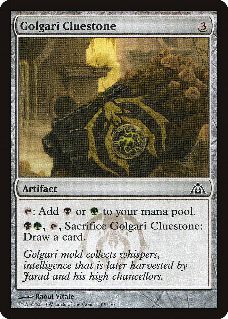 Golgari Cluestone [Dragon's Maze]-1