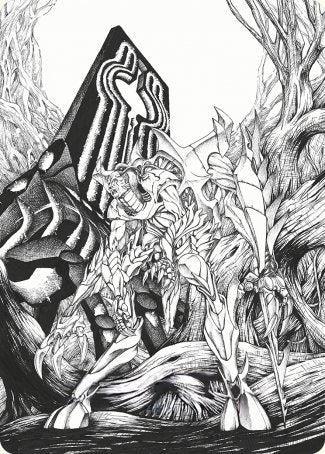 Lukka, Bound to Ruin Art Card [Phyrexia: All Will Be One Art Series]-1