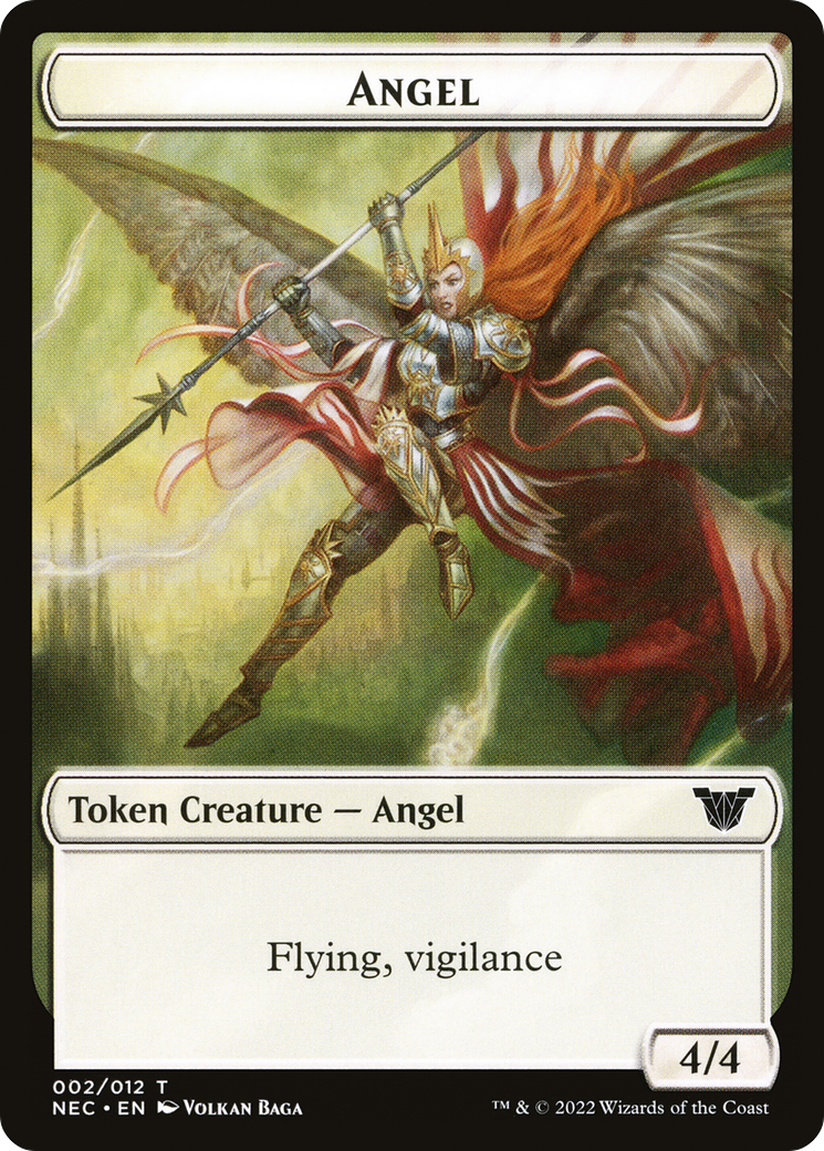 Angel (TNEC-002) - Neon Dynasty Commander Tokens Foil-1