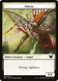 Angel (TNEC-002) - Neon Dynasty Commander Tokens-1