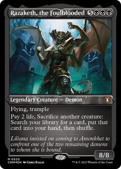 Razaketh, the Foulblooded (Foil Etched) [Commander Masters]-1