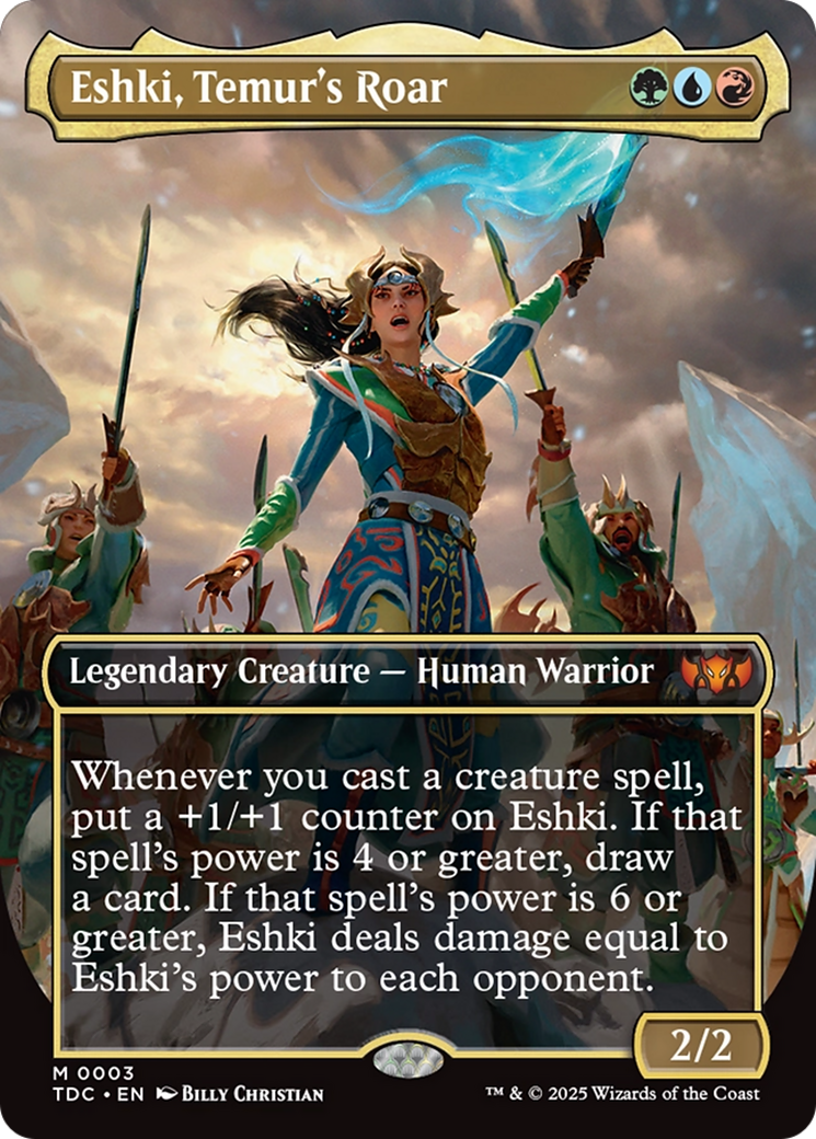 Eshki, Temur's Roar (Borderless) [Tarkir: Dragonstorm Commander]-1