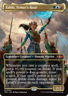 Eshki, Temur's Roar (Borderless) [Tarkir: Dragonstorm Commander]-1