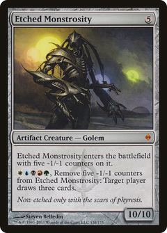 Etched Monstrosity [New Phyrexia]-1