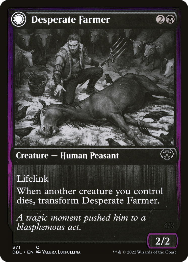 Desperate Farmer // Depraved Harvester [Innistrad: Double Feature]-3