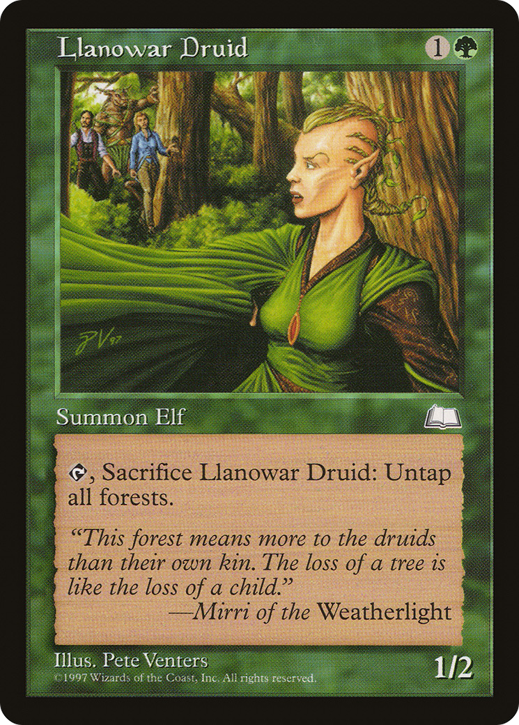 Llanowar Druid [Weatherlight]-1