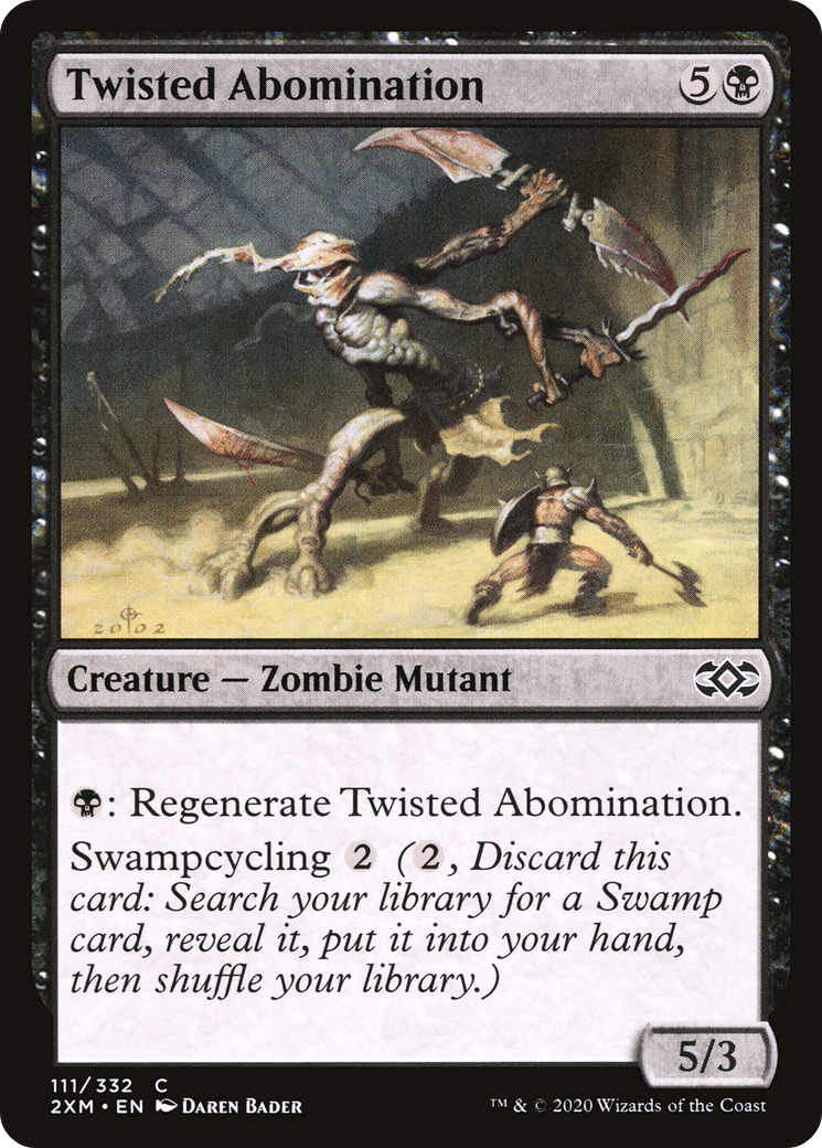 Twisted Abomination (2XM-111) - Double Masters Foil-1