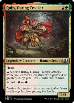 Ruby, Daring Tracker [Wilds of Eldraine]-1