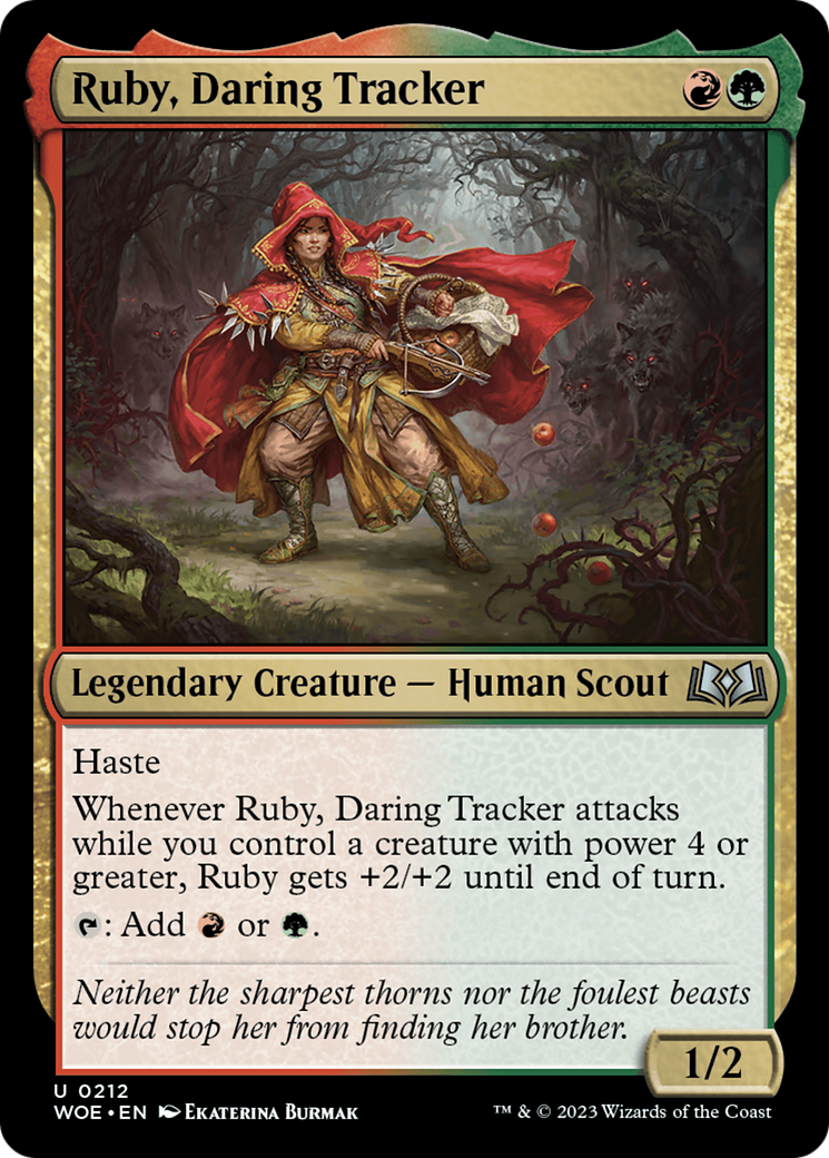 Ruby, Daring Tracker [Wilds of Eldraine]-1