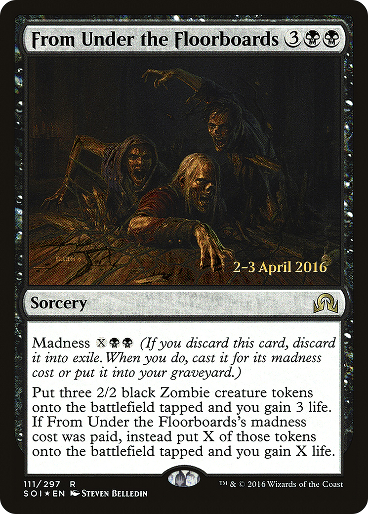From Under the Floorboards [Shadows over Innistrad Prerelease Promos]-1