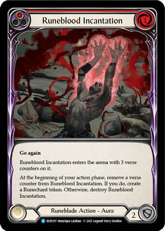Runeblood Incantation (Red) [EVR107] (Everfest)  1st Edition Rainbow Foil-2