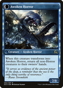 Thing in the Ice (PRE-092) - Shadows over Innistrad Promos: (Double Faced Transform) Foil-2