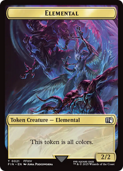 Hero (0009) // Elemental Double-Sided Token [FINAL FANTASY Tokens]-2