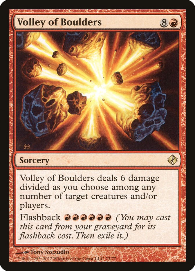 Volley of Boulders [Duel Decks: Venser vs. Koth]-1